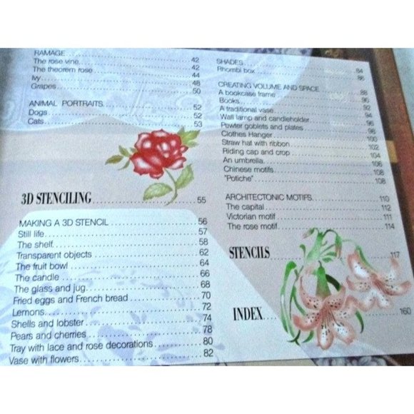 Tromp L'oeil Stenciling Do It Yourself Painting Book by Jocelyn Kerr Holding - Picture 4 of 4